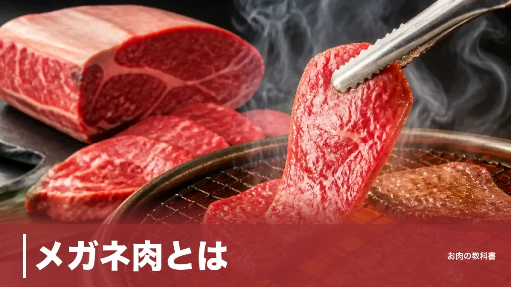 メガネ肉とは？牛の骨盤生まれの超希少赤身部位を焼肉好きが徹底解説のアイキャッチ画像