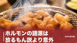ホルモンの語源は放るもん説より意外？意味は医学用語、1905年命名の由来を焼肉好きが解説のアイキャッチ画像