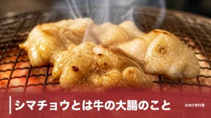 シマチョウとは牛の大腸のこと｜1頭6kgの希少部位を栄養・焼き方まで解説のアイキャッチ画像