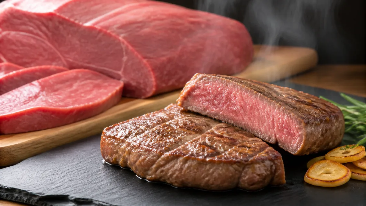 牛肉で脂少ない部位をパサつかせない焼き方のコツの解説画像