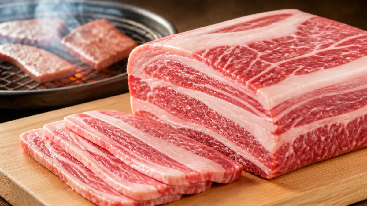 カルビはどこの部位？結論は「あばら周辺のバラ肉」の解説画像