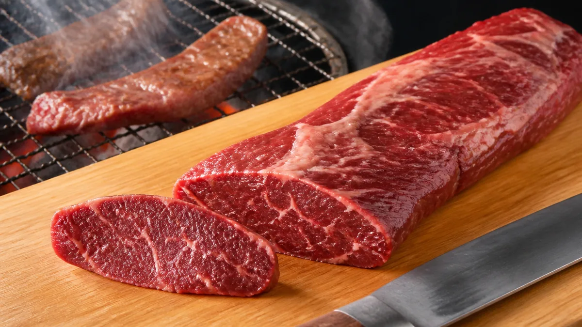 サガリとは?横隔膜の腰椎側にある牛1頭1本の希少部位の解説画像