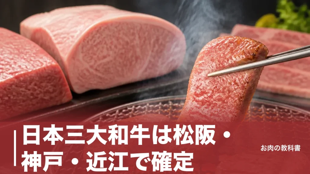 日本三大和牛は松阪・神戸・近江で確定？公的な決まりがない理由と4銘柄の基準を解説のアイキャッチ画像