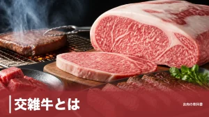 交雑牛とは？和牛とホルスタインの子F1の正体を489kcalと格付の仕組みで解説のアイキャッチ画像
