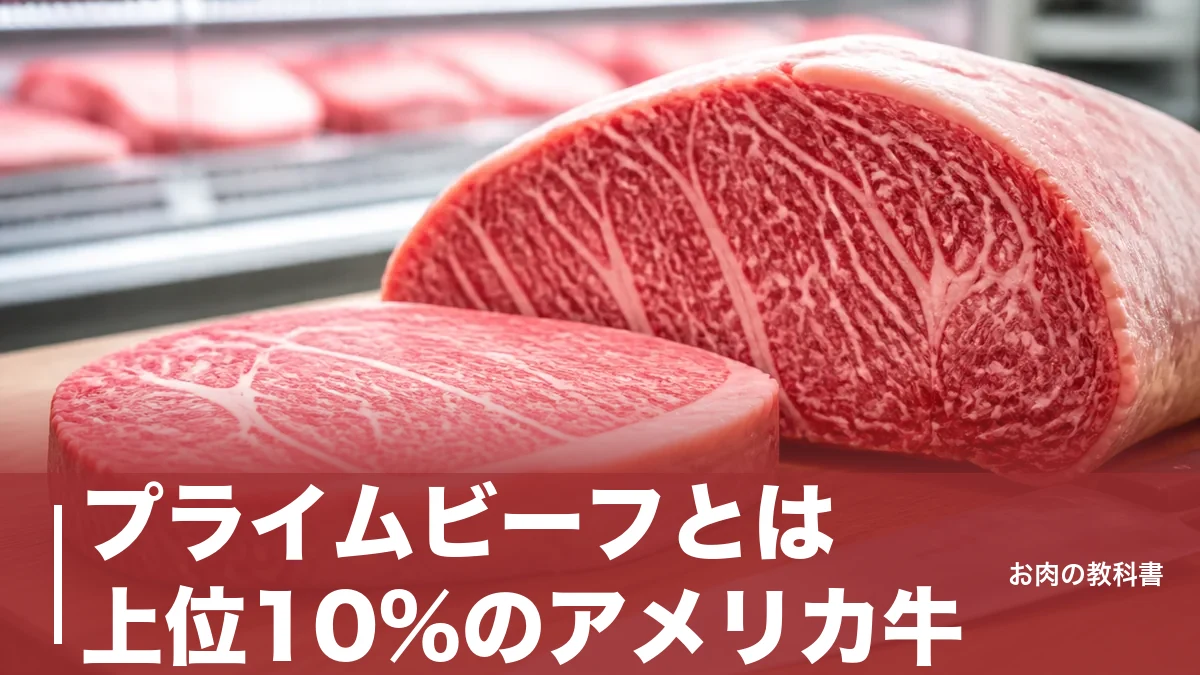 プライムビーフとは上位10%のアメリカ牛｜A5和牛との違いを成分表で解説のアイキャッチ画像