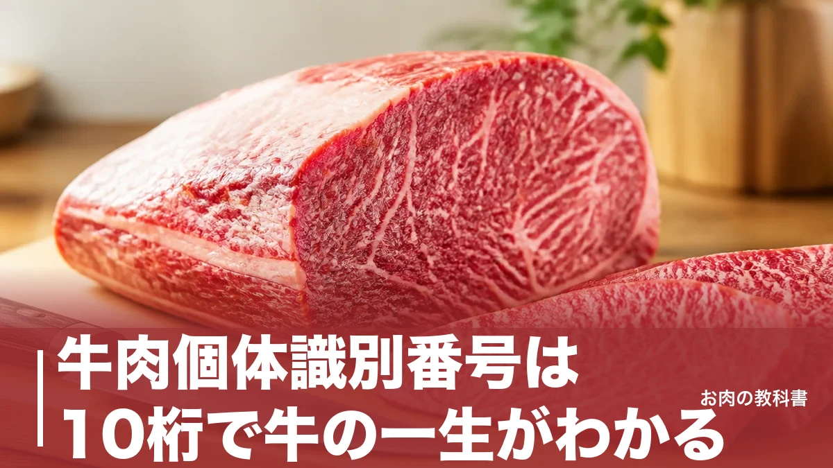 牛肉個体識別番号は10桁で牛の一生がわかる｜和牛表示の真偽まで見抜く調べ方のアイキャッチ画像