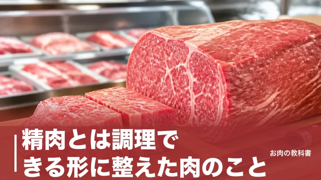 精肉とは調理できる形に整えた肉のこと｜枝肉から歩留り72%で店頭に届くまでのアイキャッチ画像