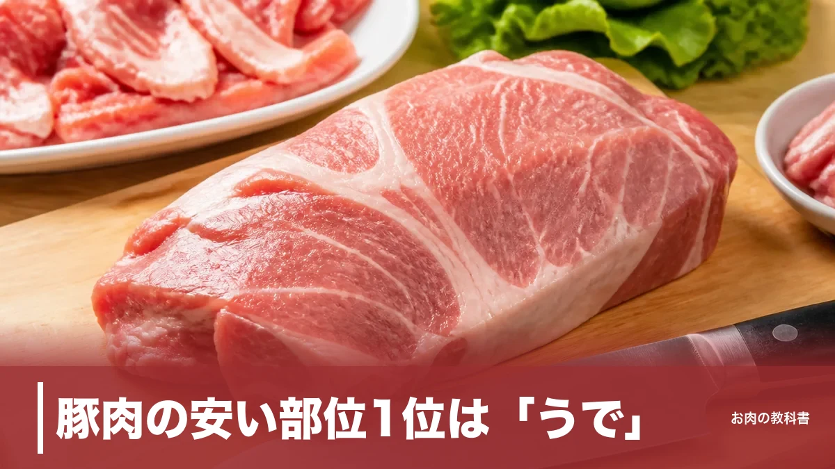 豚肉の安い部位1位は「うで」｜卸売価格が最も高いのは実はバラだった理由のアイキャッチ画像