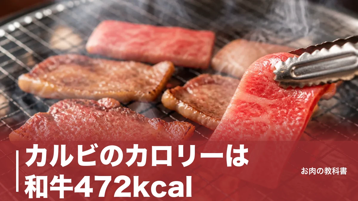 カルビのカロリーは和牛472kcal｜輸入牛と134kcal差が出る理由と減らす焼き方のアイキャッチ画像