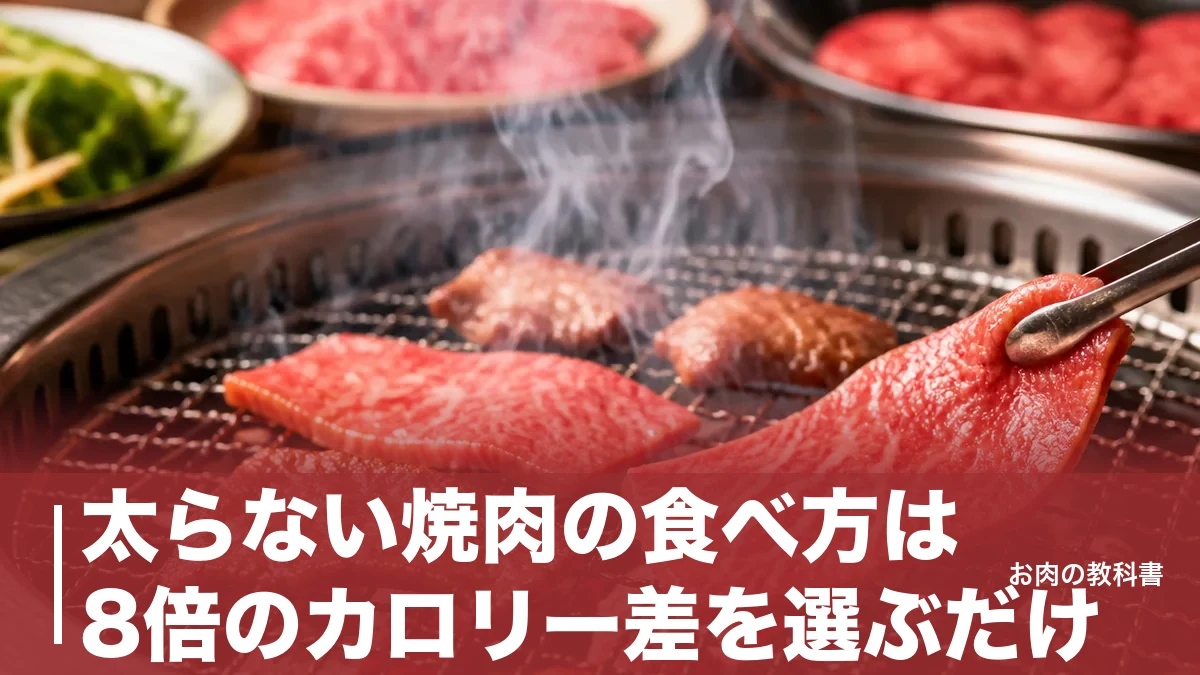 太らない焼肉の食べ方は8倍のカロリー差を選ぶだけ|部位・順番・タレを数値で解説のアイキャッチ画像