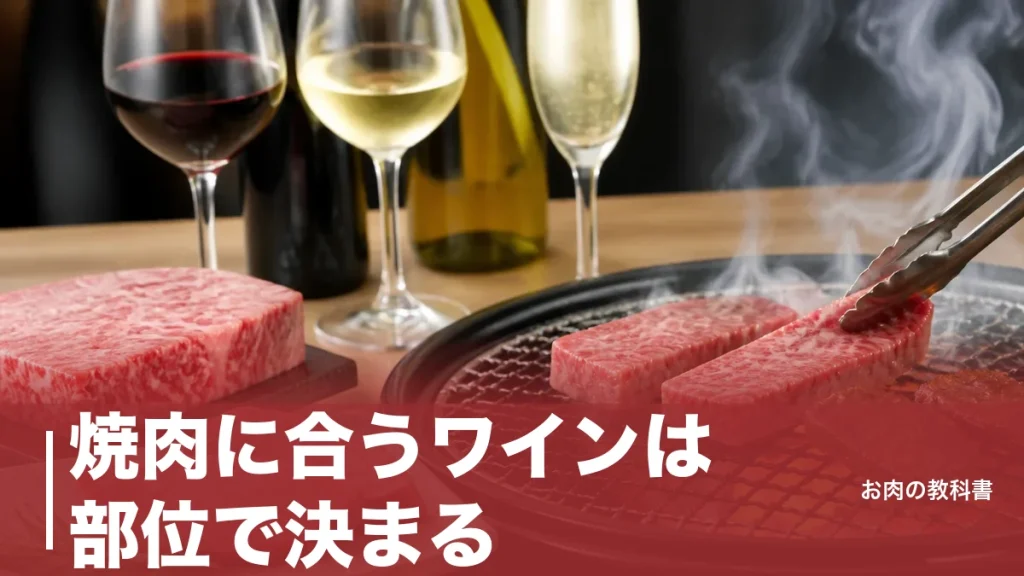 焼肉に合うワインは部位で決まる｜脂質50gのカルビと15gのヒレで正解が変わるのアイキャッチ画像
