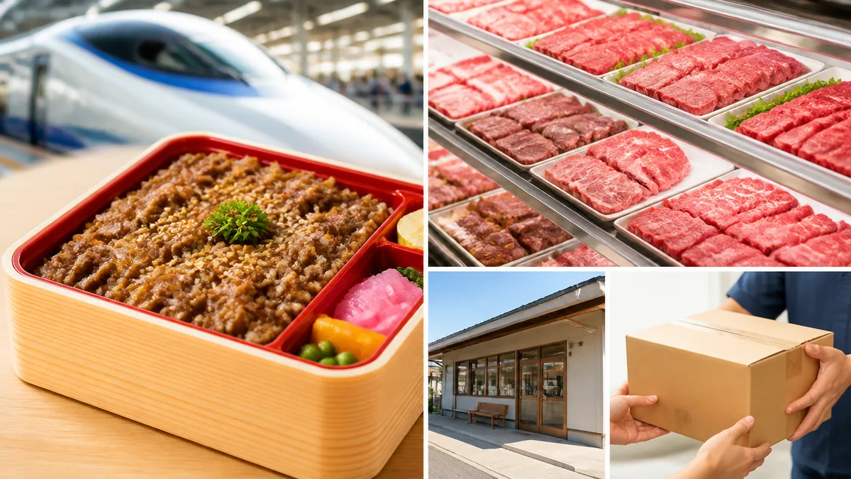 牛肉どまん中はどこで買える?結論は駅ナカ・直売店・冷凍通販の3ルートの解説画像