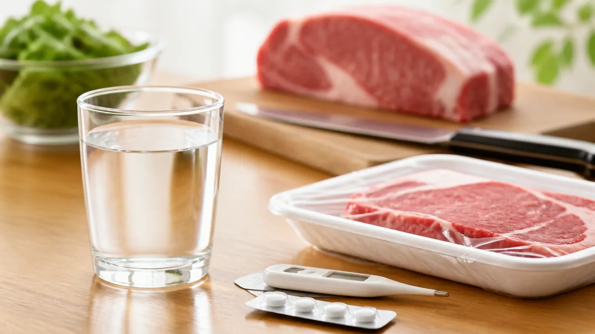 腐ったものを食べた後の対処法は「水分・受診・保管」の3ステップの解説画像