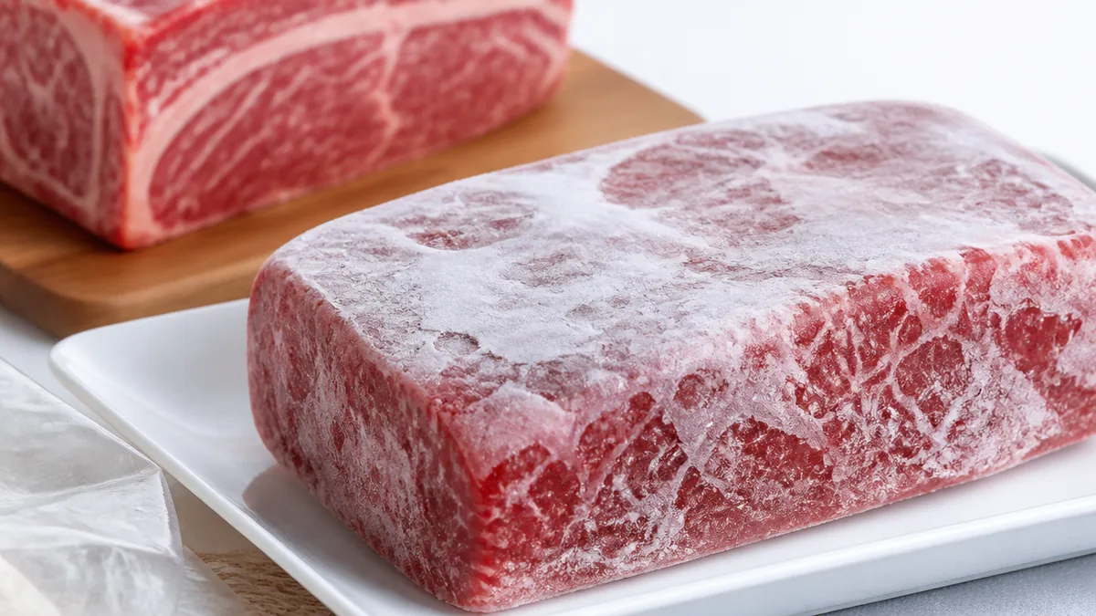 肉冷凍焼けとは？白い霜と変色が起きる本当の理由の解説画像