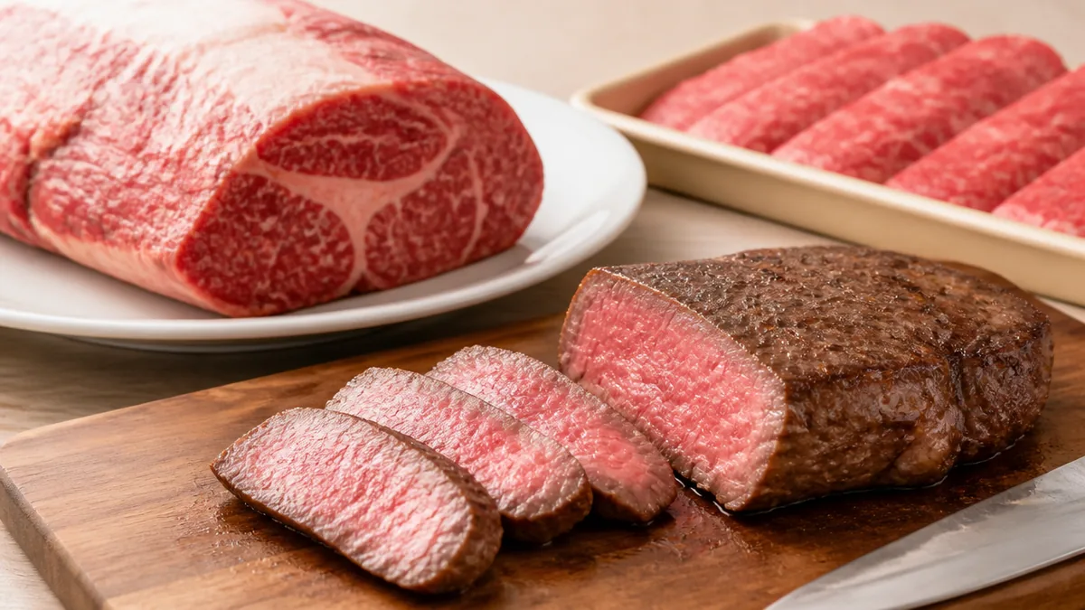 牛もも肉のカロリーは100gあたり117〜235kcal【成分表の実数値】の解説画像