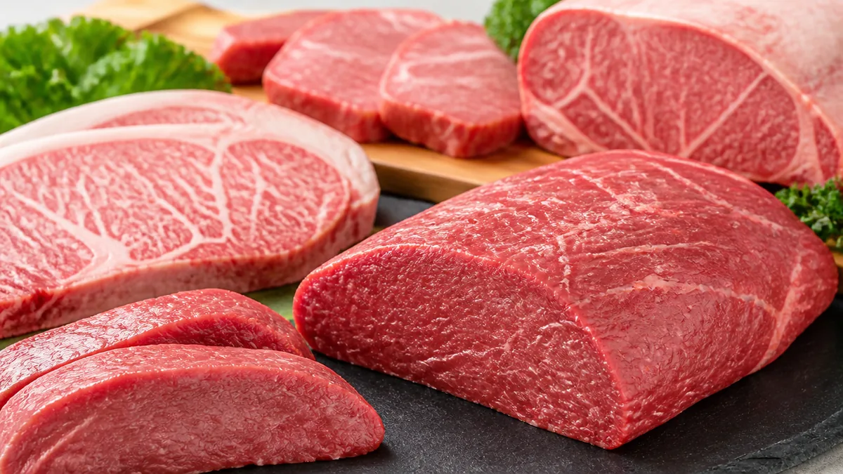 牛肉タンパク質は部位で約2倍差｜もも赤身21.3gとサーロイン11.7gを成分表で徹底比較のアイキャッチ画像
