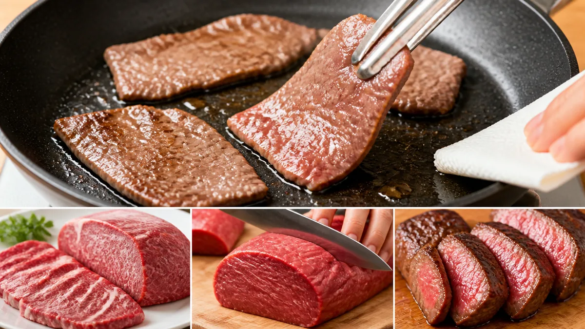 部位で変わる火加減|フライパン焼肉の焼き分け早見表の解説画像