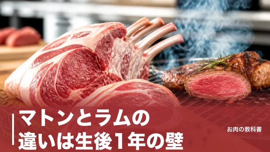 マトンとラムの違いは生後1年の壁｜門歯の本数・香り・栄養を数値で完全整理のアイキャッチ画像