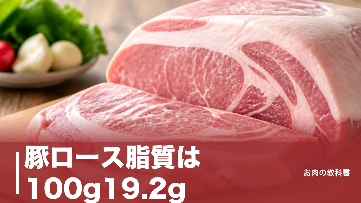 豚ロース脂質は100g19.2g｜実は約6割が不飽和脂肪酸だった成分表の真実のアイキャッチ画像