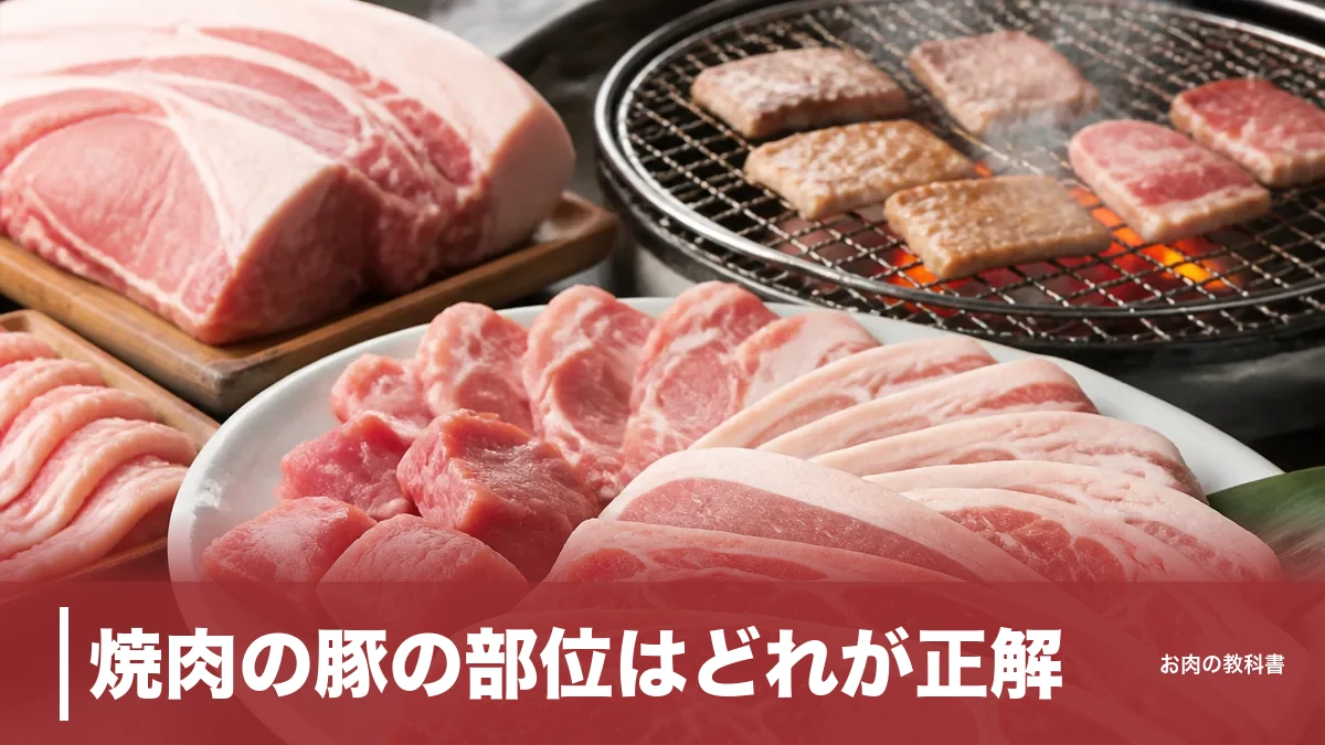 焼肉の豚の部位はどれが正解？バラ366kcalともも171kcalの差で選ぶ焼き方ガイドのアイキャッチ画像