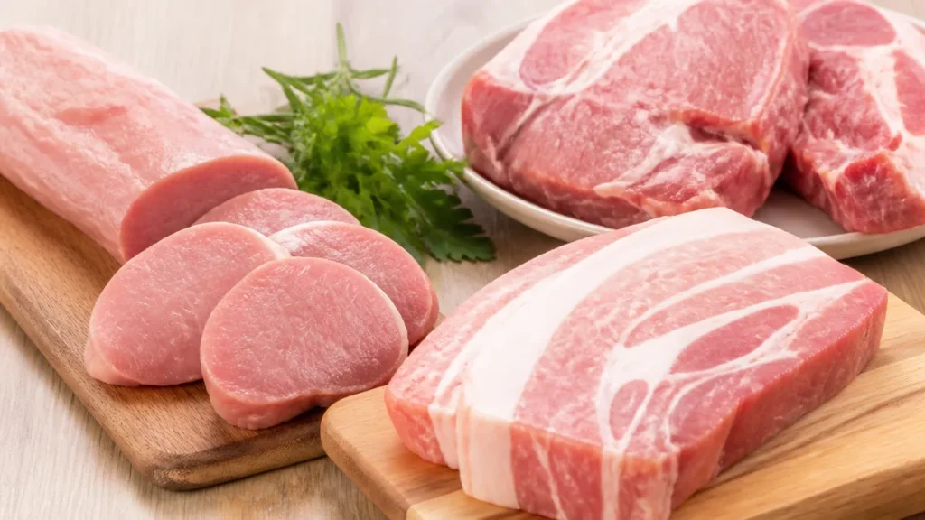 豚肉カロリーは部位で3倍差｜ヒレ118kcalとばら366kcalを成分表で徹底比較のアイキャッチ画像