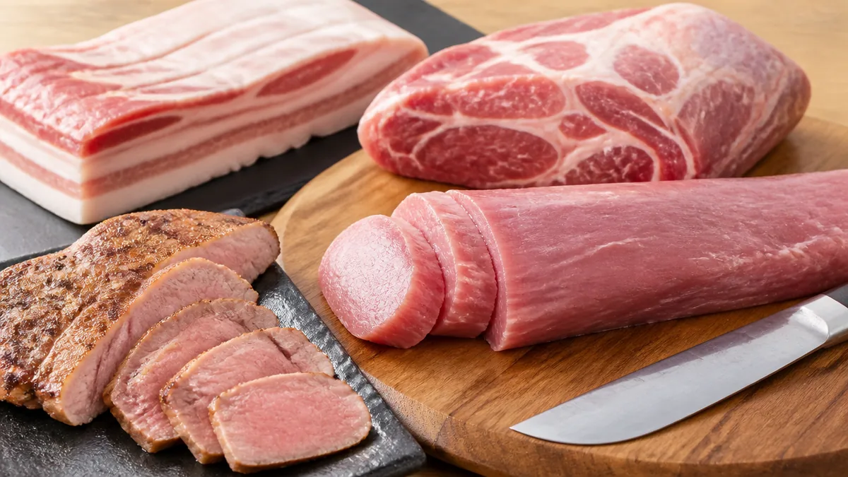 豚肉で脂質が少ない部位ランキング｜8部位を数値で並べるとこうなるの解説画像