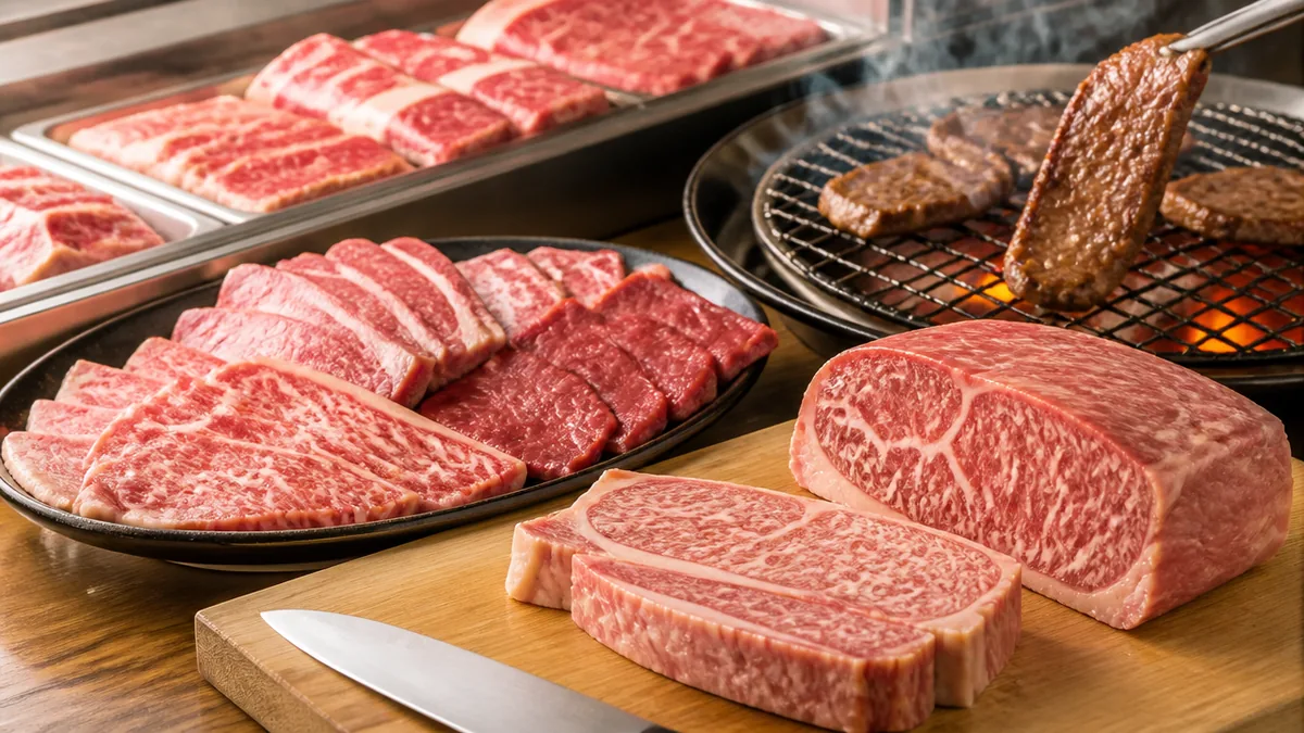 焼肉で食べる牛肉はどこの部位?メニュー名と正体の対応表の解説画像