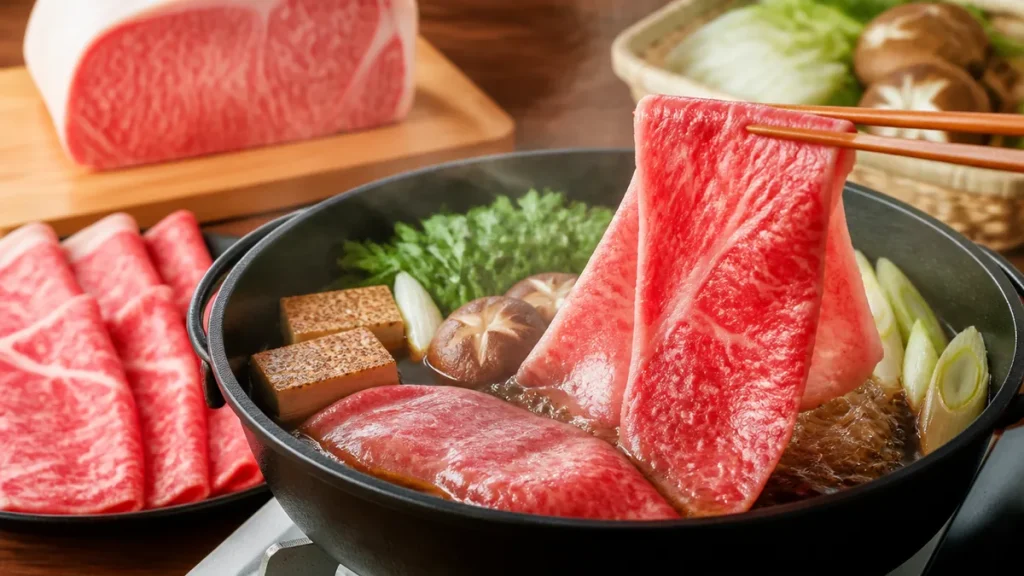 和牛すき焼きの正解はA5より部位｜三大和牛の違いと肩ロース380kcalの実力のアイキャッチ画像