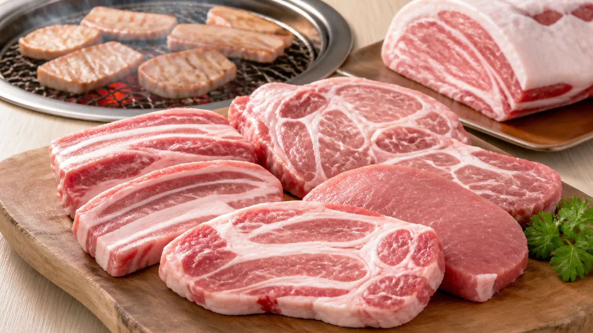 焼肉で使う豚の部位は5つ|背中・肩・お腹・足で覚えようの解説画像