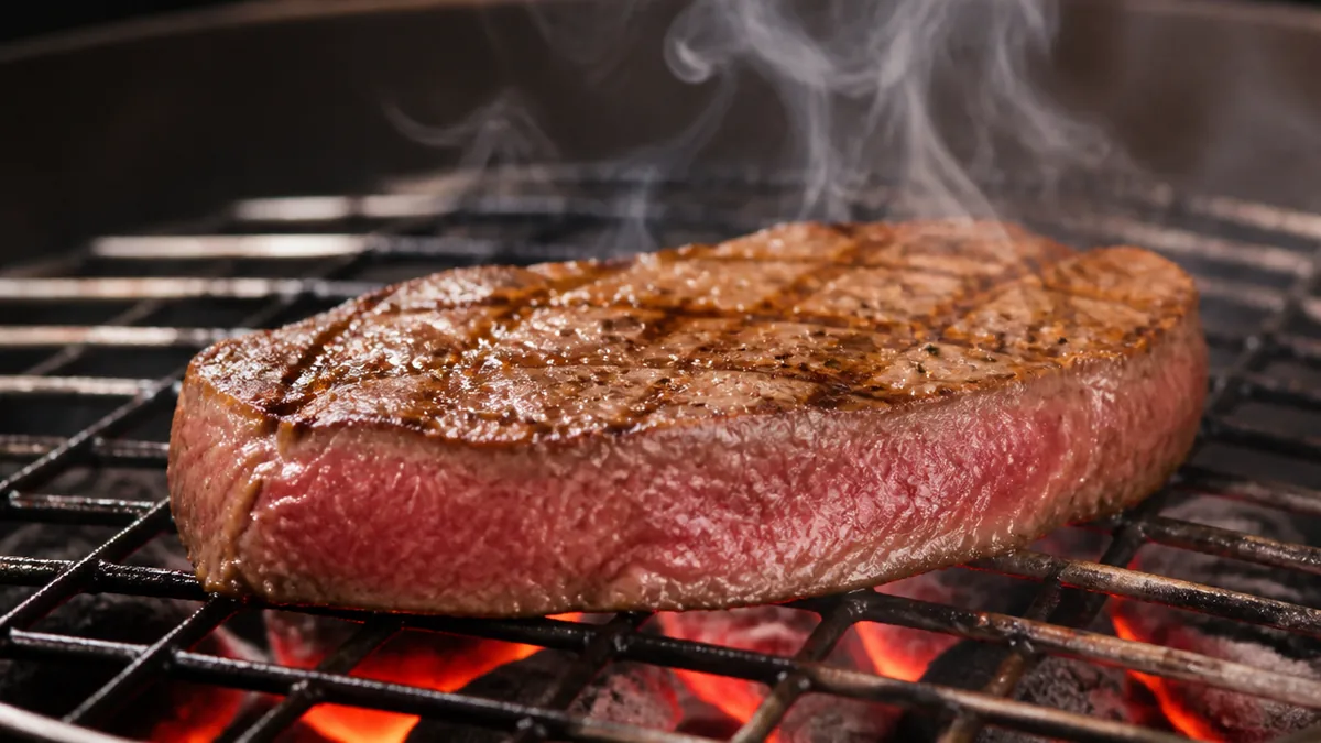 モモステーキの焼き方は強火1分+極弱火が正解|60℃を超えると硬くなる理由のアイキャッチ画像