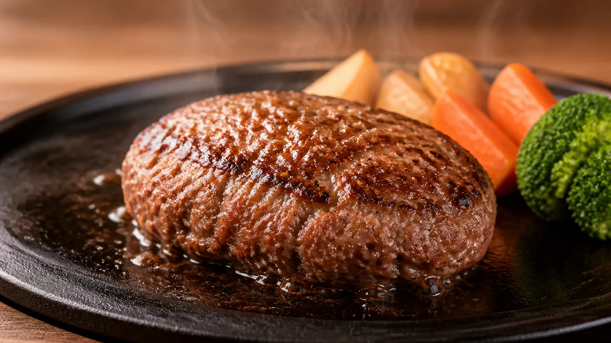 黒毛和牛ハンバーグは245kcal｜A5よりA4が向く理由と失敗しない焼き方のアイキャッチ画像
