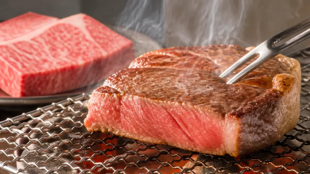 黒毛和牛ステーキの焼き方は65℃が分かれ目｜強火30秒＋休ませ10分の全手順のアイキャッチ画像