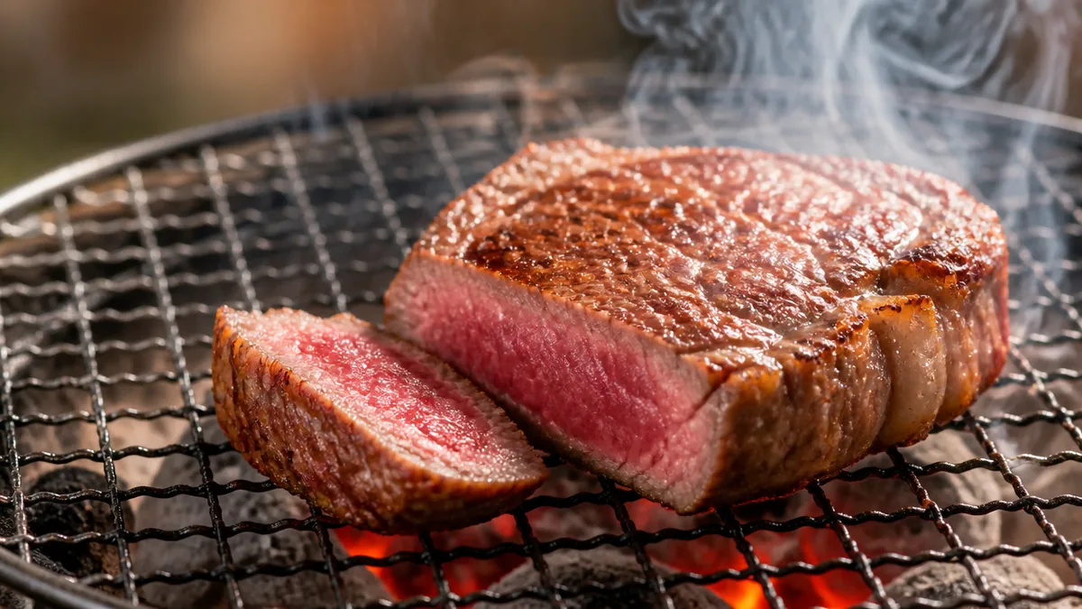 かたまり肉の焼き方は冷たいフライパンから｜中心温度55〜60℃で失敗しない全手順のアイキャッチ画像